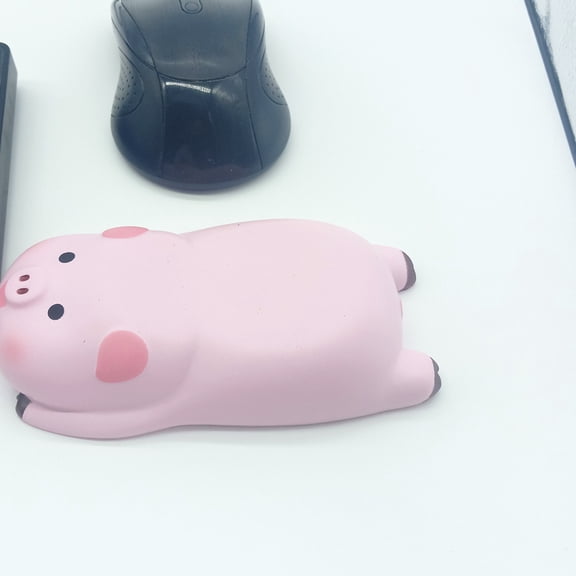 LABSERRON 1Pcs Pink Silicone Mouse Pad with Wrist Rest for Adults in Office and Gaming
