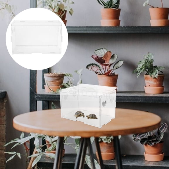 LABSERRON 1Pcs Reptile Storage Nest with Ventilation and Safety Lock for Reptile Enthusiasts