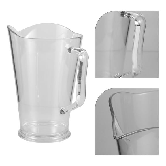 LABSERRON 1Pcs Shatterproof PC Material Beer Pitcher 1300ml with Pour Control for Parties
