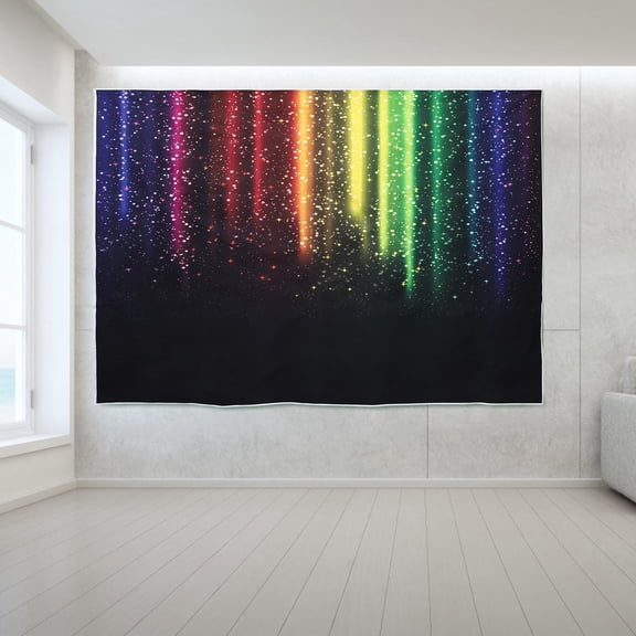 LABSERRON 1Pcs Vinyl Rectangle Photography Backdrop Colorful Party Design 83x59in