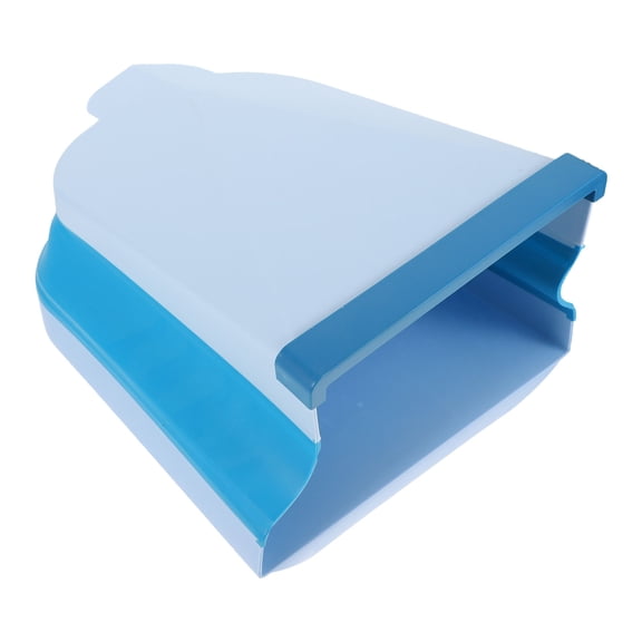 LABSERRON 1Pcs Wall Mounted Trash Can Blue PP Easy to Take Out and Clean Kitchen Garbage Container