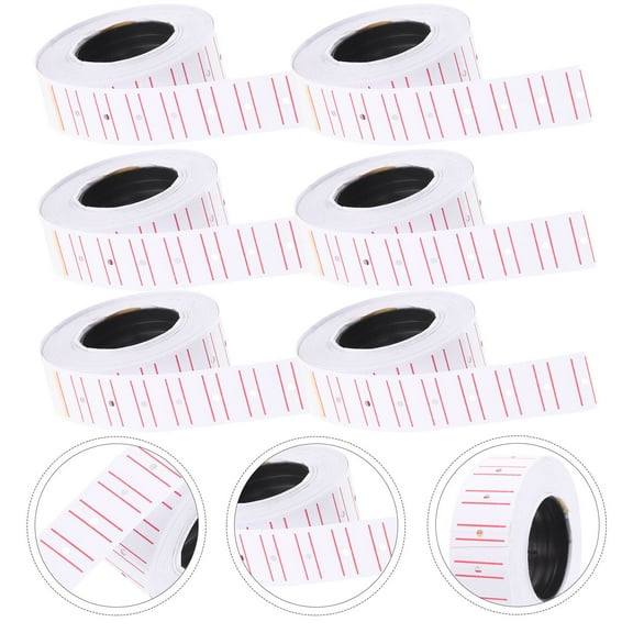 LABSERRON 1Roll Cost Tag Machine Label For Fruit Store 2.1X1.2X0.1In