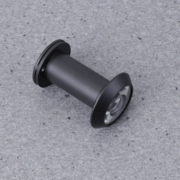 LABSERRON 1Set Black Door Mirror with Anti-Peeping and Optical Technology 11.8x1.3x1.2in