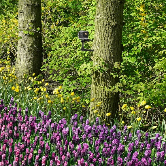 LABSERRON 1Set Black Metal Camera Stand for Angle Adjustment in Outdoor Activities