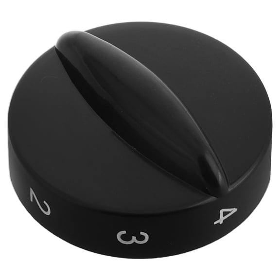 LABSERRON 1Set Black Round Abs Temperature Controller Knob for Refrigerators and Freezers Home Use 1.54X1.54X0.35in