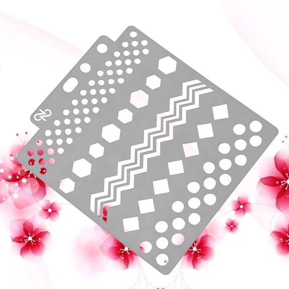 LABSERRON 1Set Cake Stencil Templates Decoration Grey Flexible Design For Diy Cake Decorating Artists