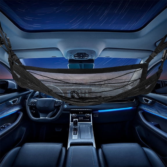 LABSERRON 1Set Car Ceiling Cargo Net for SUV Heavy Load Bearing Multifunctional Design Interior