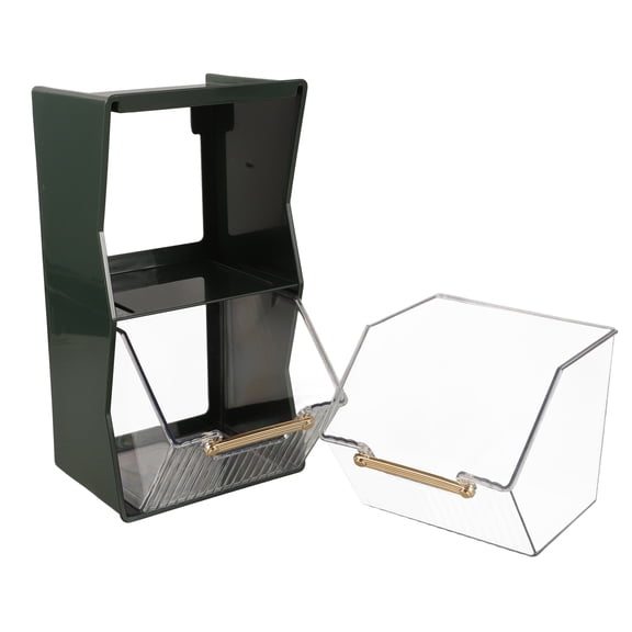 LABSERRON 1Set Coffee Station Organizer For Countertop Tea Bag Storage Box Assorted Color Pet Plastic