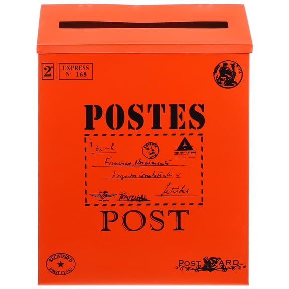 LABSERRON 1Set Covered Mailbox for Home Use Wall Hanging Storage 11.4x8.7x2.4in