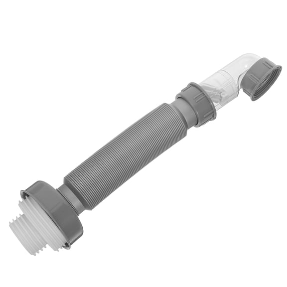 LABSERRON 1Set Expandable Drain Pipe Tube with Anti Odor Check Valve for Kitchen Or Bathroom Sink Grey