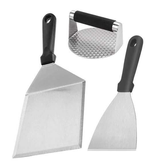 LABSERRON Burger Making Tool Set Stainless Steel and PP Non-Stick Patty Maker for Easy Shaping 1Set