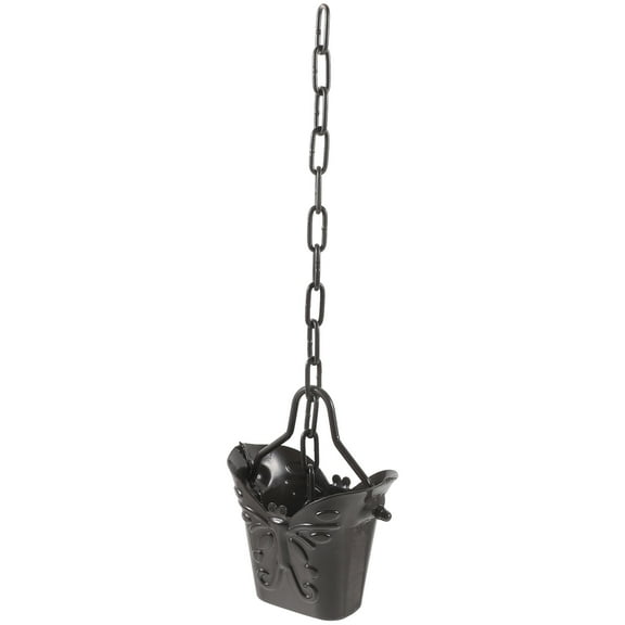 LABSERRON 1Set Metal Hanging Rain Chain in Butterfly Shape for Enhancing Garden Aesthetics and Drainage