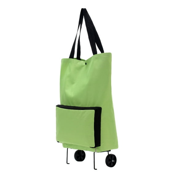 LABSERRON 1Set Rectangular Foldable Shopping Cart with Smooth Rolling for Travelers 48x40x15in