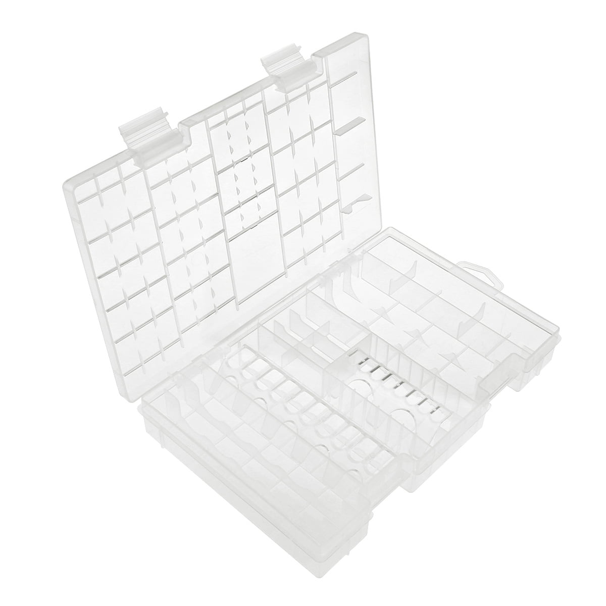 LABSERRON 1Set Square Battery Case Batteries with Transparent and Hard ...