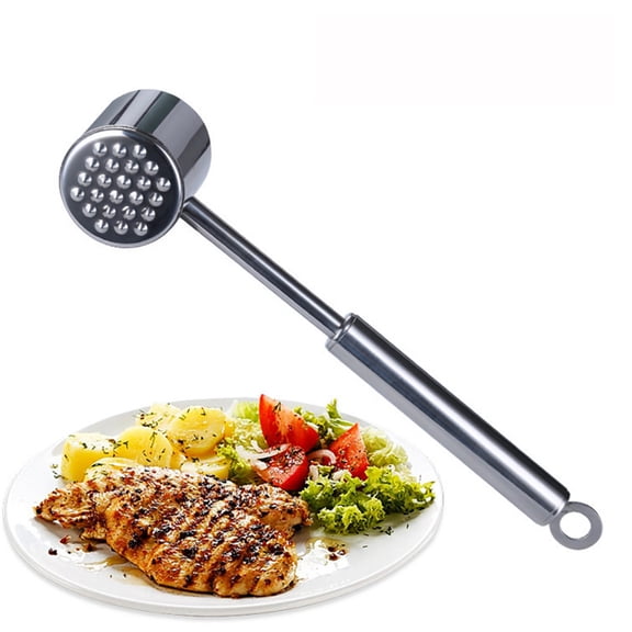 LABSERRON Meat Pounder Tool Stainless Steel Silver 1Pcs for Kitchen Supplies