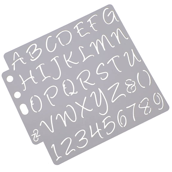LABSERRON Stencils for Painting White Flexible Plastic Drawing Sheets Suitable for Markers and Pencils