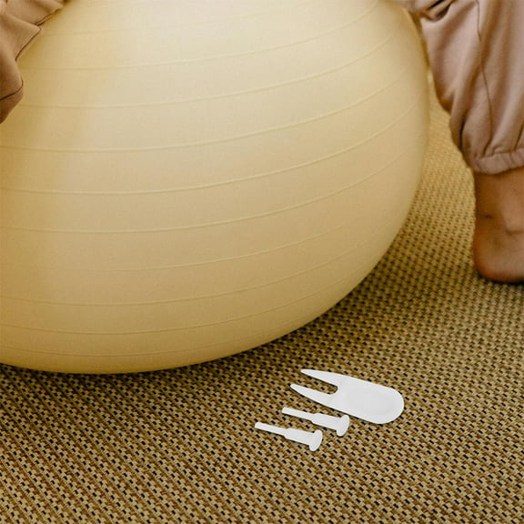 LABSERRON 1Set Therapy Ball Plugs Abs Material Compact Design White For Fitness Ball Air Stopper Inflation Maintenance