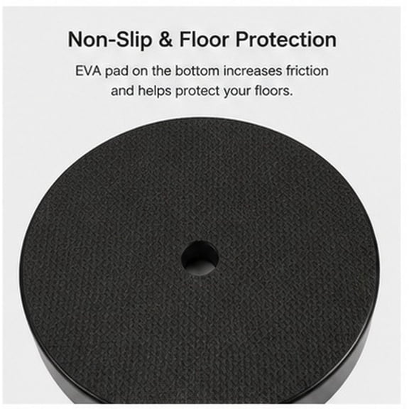 LABSERRON Black Floor Lamp Base Iron Plastic for Home Stability and Safety