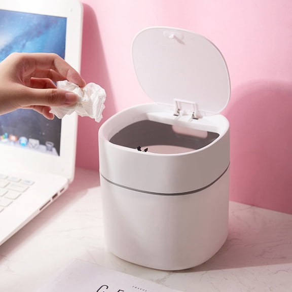 LABSERRON 1Set Waste Paper Container For Home And Office Use In White Color