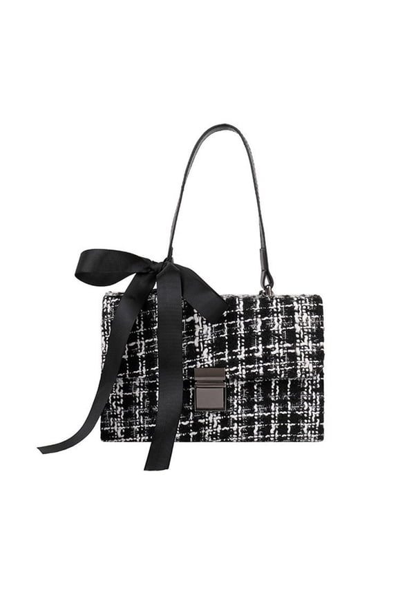 1pc Woolen Cloth Single Shoulder Bag For Stylish Crossbody Pouch Handbag For Shopping Travel And Everyday Use