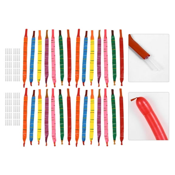 LABSERRON 1set Rockets Balloons Party Balloons With Straws For Birthdays Anniversaries Showers More Fun Party Supply