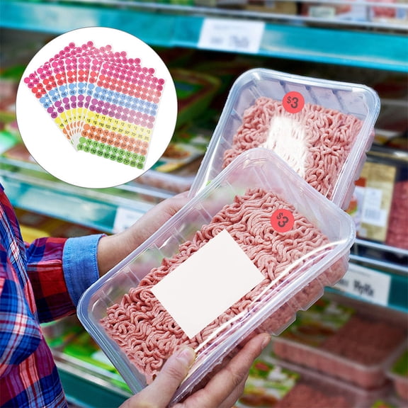 LABSERRON 20 Sheets Paper Pricing Tags for Clothes Supermarkets Simple Design Round 12.18X9.04In