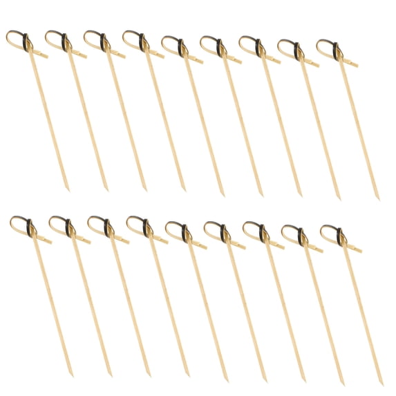 LABSERRON 200Pcs Bamboo Knot Picks For Fruit And Cocktail Garnish 10.5Cm Long For Home And Party Decorations
