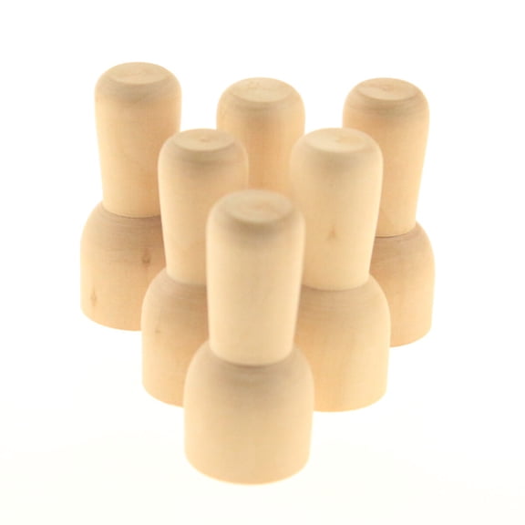 LABSERRON 20Pcs Hand Puppets Making Kit Wooden Puppet for Kids 1.77x0.79x1.77Inch