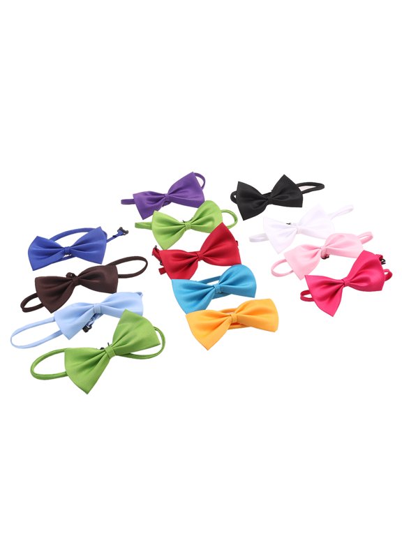 20Pcs Mens Pre-Tied Bow Ties Wedding Party Essentials Cotton Polyester Random Color 11.8*2.4in