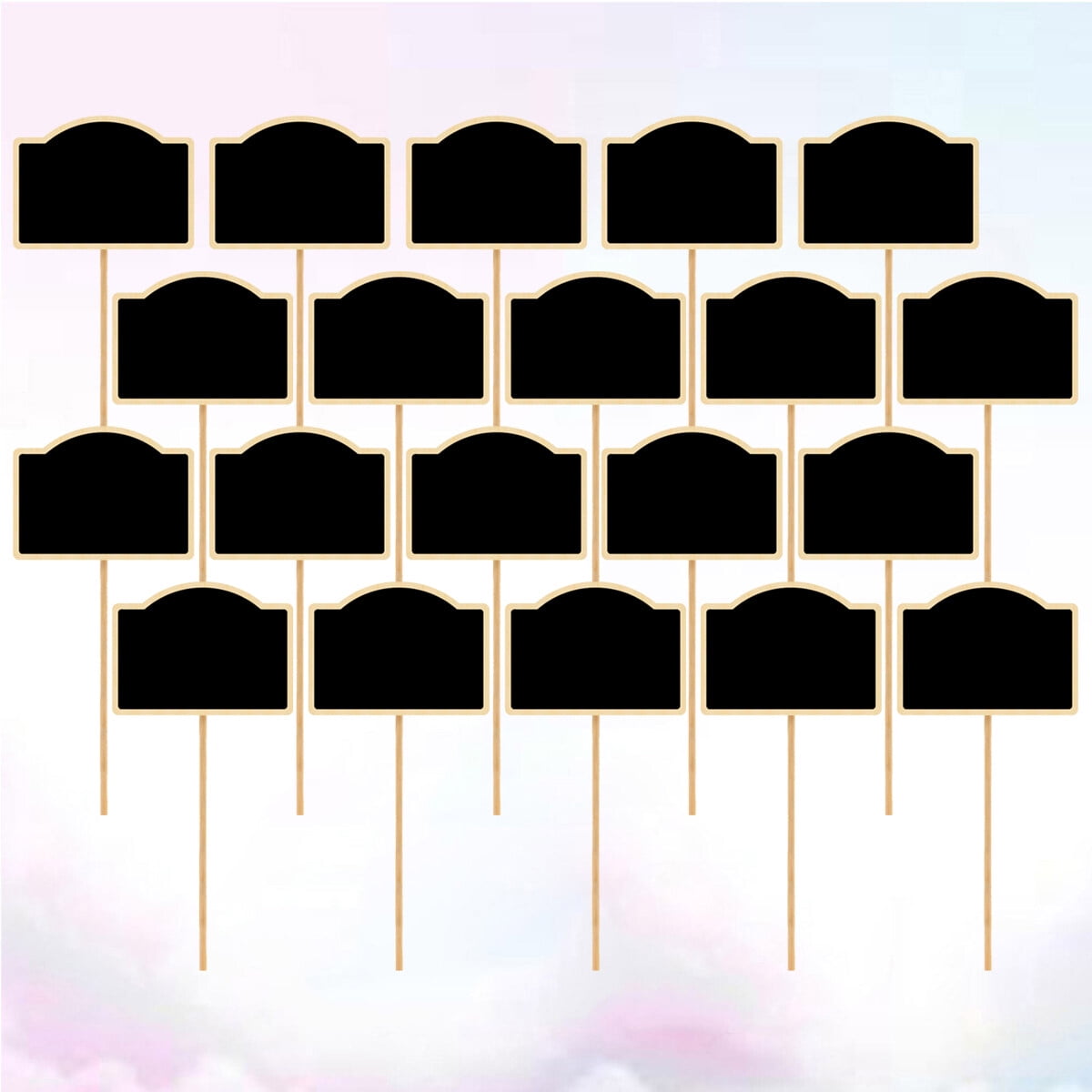 LABSERRON 20Pcs Mini Chalkboard Toppers For Garden Decorating And ...