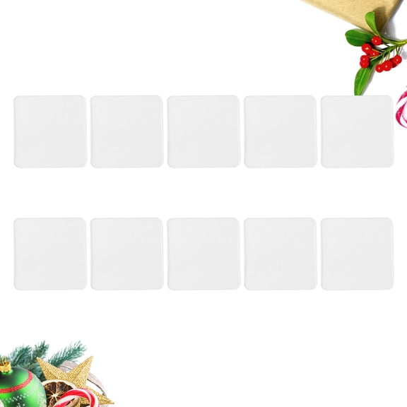 LABSERRON 20Pcs Multifunction Double Sided Adhesive Tape Waterproof Transparent White Nano Pad