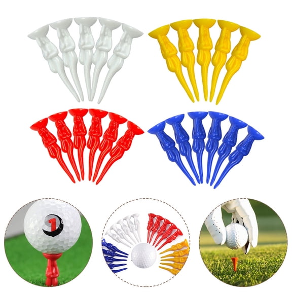 LABSERRON 24Pcs Height Plastic Golf Tees for Golfing Accessories