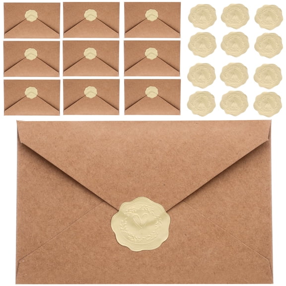 LABSERRON 25 Envelopes Blank Card Envelopes Brown Kraft Paper For Birthday Party 1Set