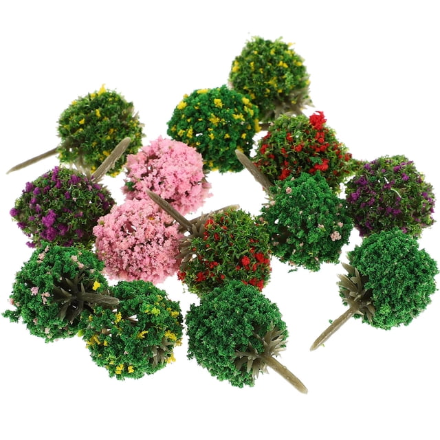 X Mini Tree LABSERRON 28Pcs Miniature Trees for Crafts Plastic Tree Shape for Fairy ...