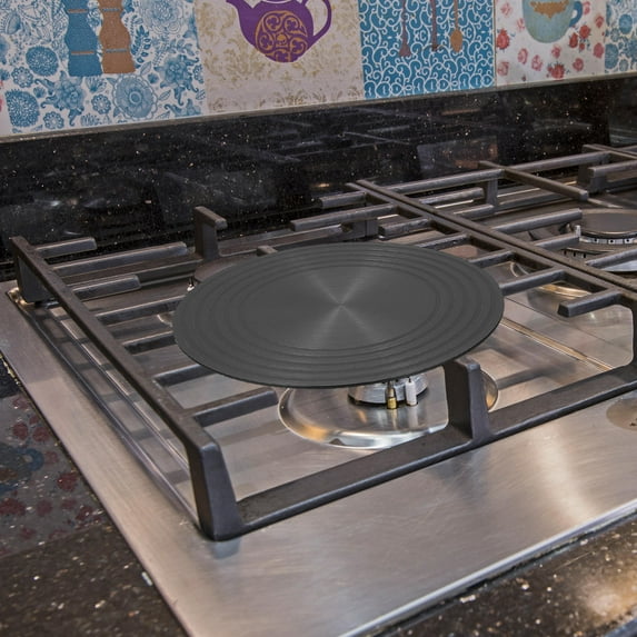 LABSERRON 2PCS Black Square Heat Diffuser Tray for Cooking 11.8in