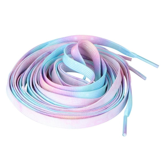 LABSERRON 2Pair Fun Shoe Laces in Light Pink and Candy Color for Trainers and Casual Wear 140CM