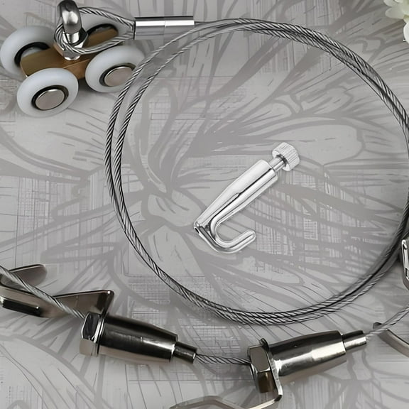 LABSERRON 2Pcs Aluminum Alloy Sleek Picture Hanging Hooks for Artwork Display in Galleries and Offices 1.9*0.8*0.5in