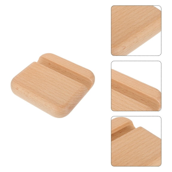 LABSERRON 2Pcs Beige Tablet Storage Stand for Wood Tablet Stand