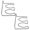 thumbnail image 1 of LABSERRON Big Shoe Rack Black 2Pcs 8.3X6.3X2.6In, 1 of 8