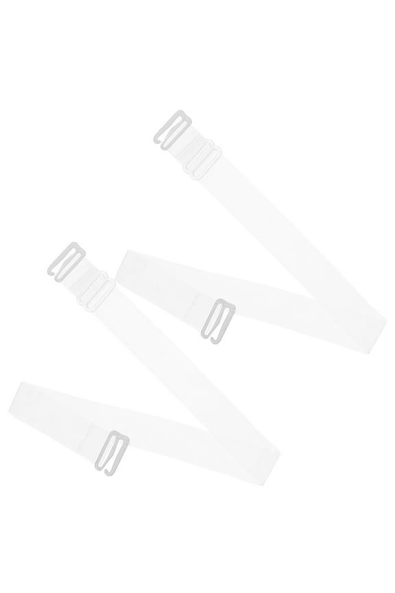 2Pcs Bra Strap Transparent Non Slip for Women Underwear Accessories and Daily Use