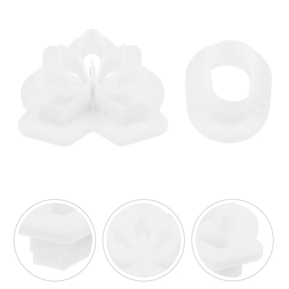 LABSERRON 2Pcs White Polymer Clay Cutters for Earrings Durable Die Cutting Tool for Craft and DIY Use
