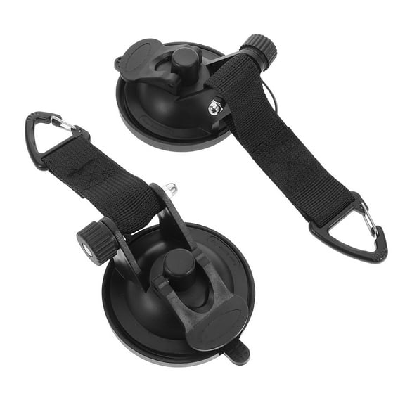 LABSERRON 2Pcs Easy to Clean Suction Cup Hooks for Tent Camping Accessories Outdoor Magnetic