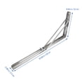thumbnail image 1 of LABSERRON 2Pcs Folding Brackets for Shelves for Desk Board Simple Design Stainless Steel Support Racks, 1 of 8