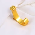 thumbnail image 1 of LABSERRON 2Pcs Golden Space Alumimum Coat Hook Dolphin Shaped Wall Mounted for Bathroom Bedroom Kitchen Home Decoration, 1 of 8