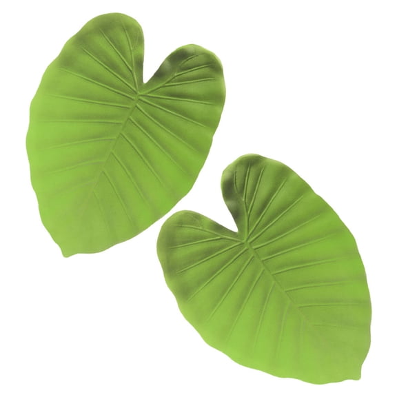 LABSERRON 2Pcs Leaf Shaped Placemats Monstera Tropical Palm Leaves Home Kitchen Table Decor
