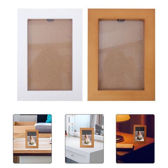 LABSERRON 2Pcs Assorted Color Painting Frame for Desktop Photo and Picture Display