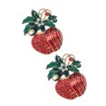 thumbnail image 1 of LABSERRON 2Pcs Red Alloy Artificial Crystal Brooch for Shiny Everyday Wear and Parties, 1 of 8