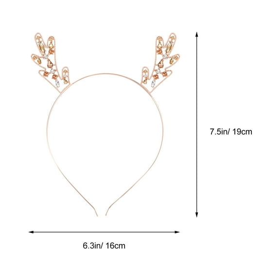 LABSERRON 2Pcs Reindeer Antlers Hair Accessory Metal Reindeer Costume Accessories For Women Girls