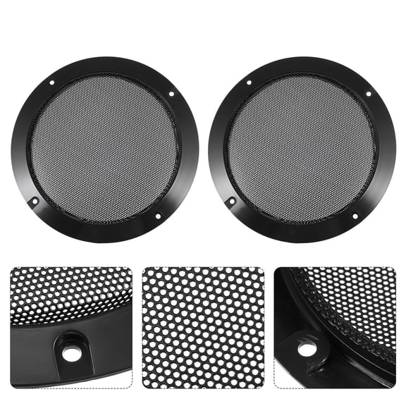 LABSERRON 2Pcs Replacement Net 6 Inch for Speaker Grill Cover Mesh