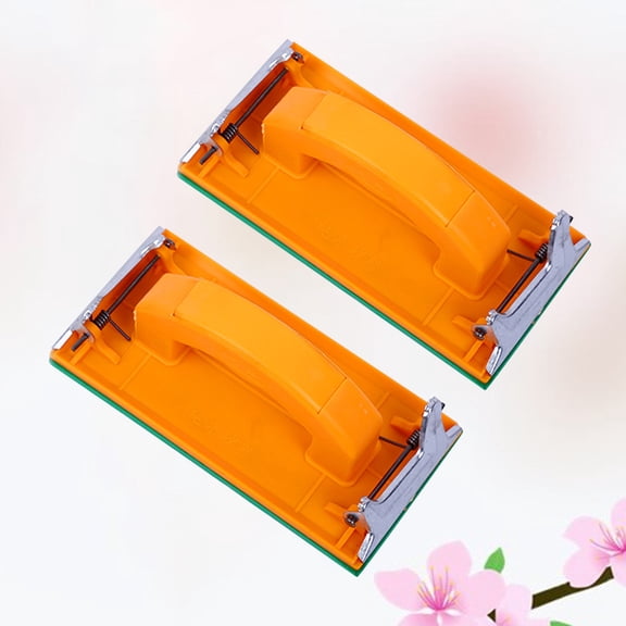LABSERRON 2Pcs Sand Paper Block Metal Plastic Right Angle for Contoured or Flat Surface Sanding